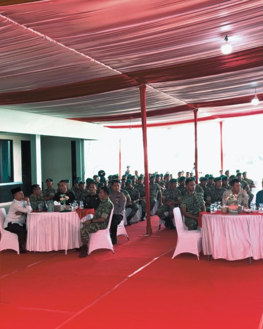 Wadanyon A Pelopor Hadiri Hari Jadi Perdana Brigif TP 36/HM di Deli Serdang