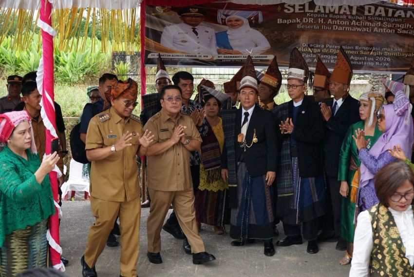 Wesly Silalahi Hadiri Peresmian Renovasi Makam dr Djasamen Saragih