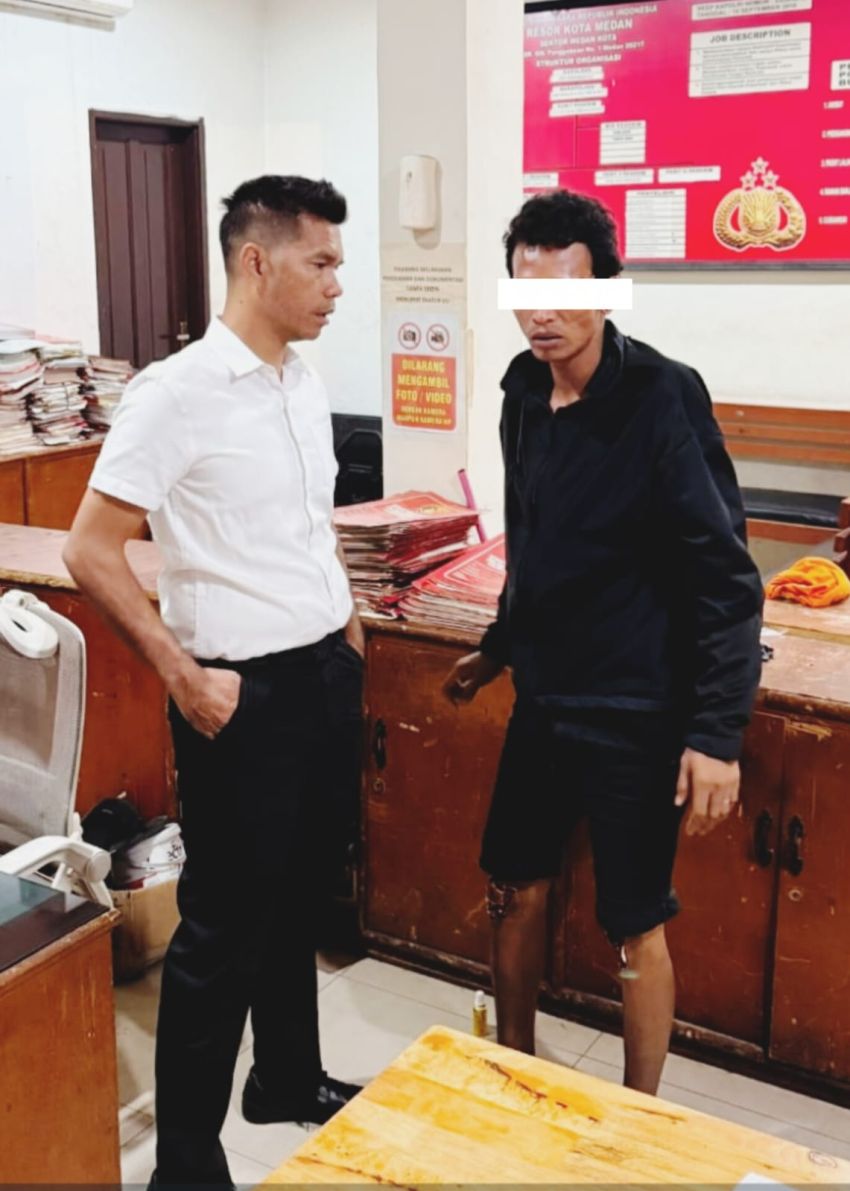 Curi iPhone 11 Dari Warung Aceh Terekam CCTV, Pengamen Diciduk Polsek Medan Kota
