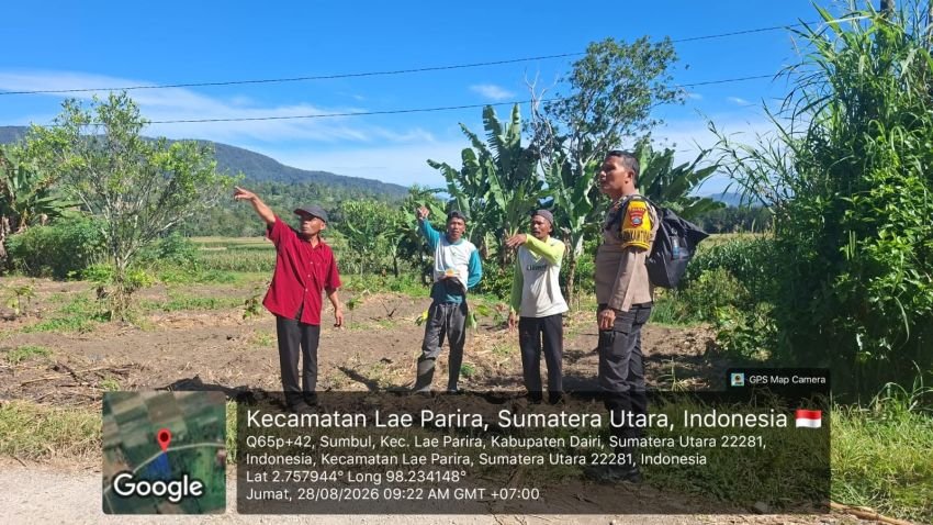 Cegah Karhutla, Bhabinkamtibmas Polsek Silima Pungga-pungga Imbau Warga Jangan Bakar Lahan Hutan