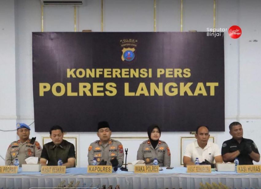 Polres Langkat Paparkan 4 Perkara Menonjol, Mulai dari Curanmor Hingga Judi Tembak Ikan