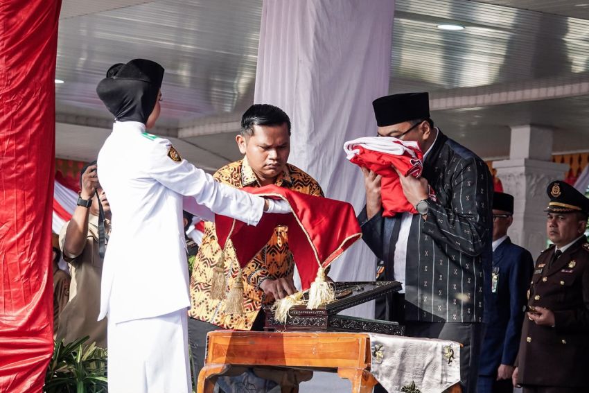 Upacara HUT Ke-81 RI Digelar Sederhana, Bupati Ajak Masyarakat Terus Berbuat untuk Bangsa
