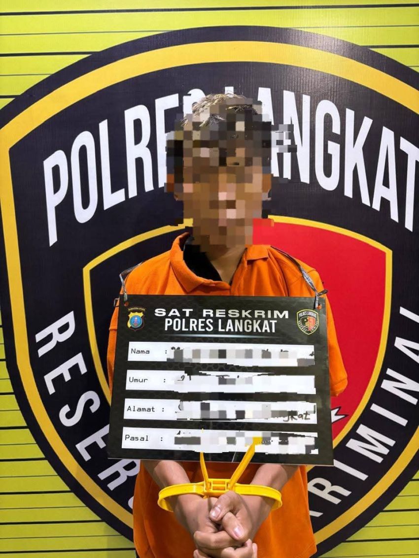 Polres Langkat Tangkap 7 Pelaku Pencurian Disertai Kekerasan di 4 Lokasi, 2 Senjata Tajam dan 2 Unit Sepeda Motor Diamankan