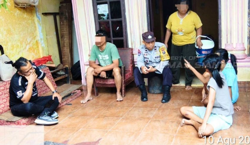 Polsek Siantar Timur Mediasi Pertengkaran Keluarga di Jalan Sentosa Bawah