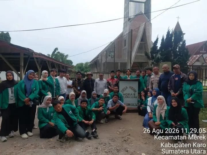 Polsek Tigapanah Hadiri Salam Pamit Mahasiswa KKN UINSU