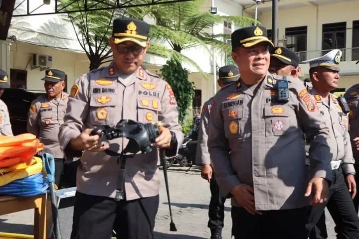 Antisipasi Bencana dan Karhutla, Polres Karo Cek Kesiapan Sarana dan Prasarana