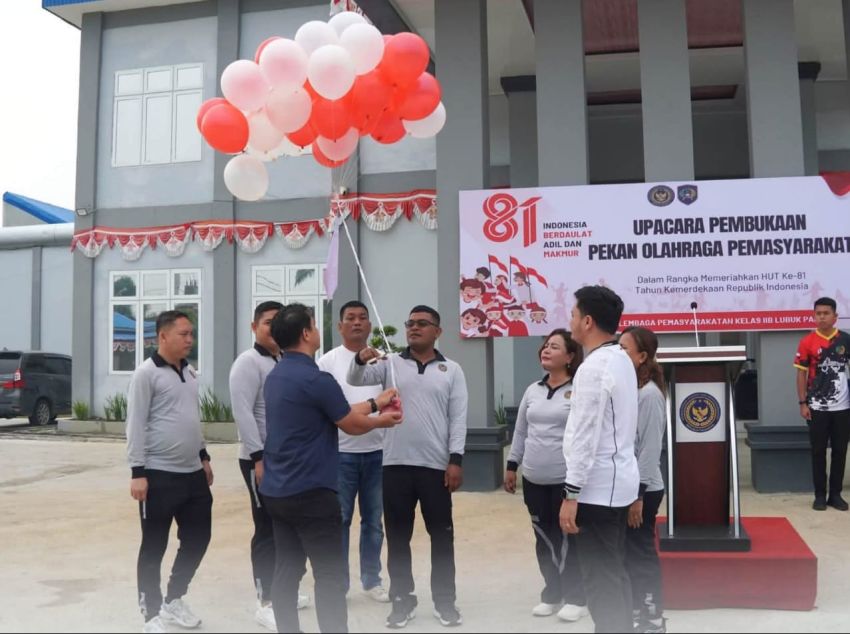 Lapas Lubuk Pakam Resmi Buka Pekan Olahraga HUT RI ke-81