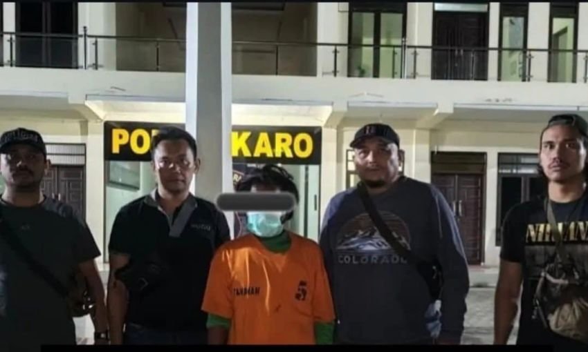 Tim Cobra Polres Karo Ciduk Terduga Pelaku yang Gondol Tas Berisi Duit Rp13 Juta Milik Penumpang PAS