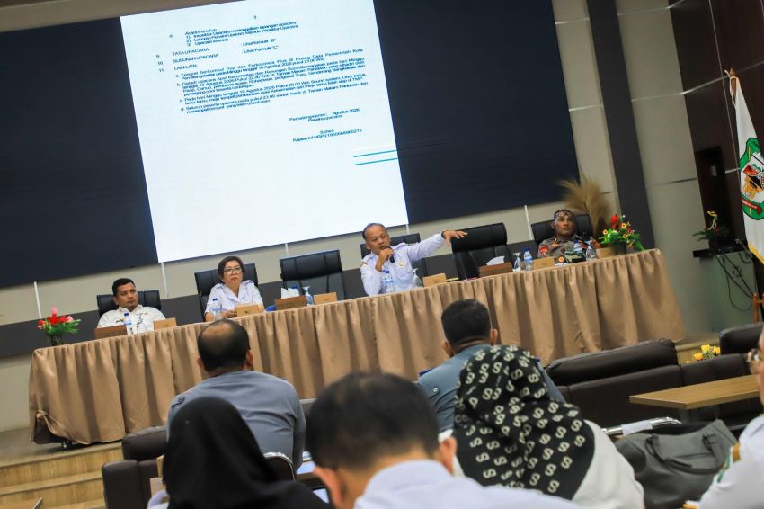 Pemko Pematangsiantar dan Forkopimda Rapat Finalisasi Rangkaian Peringatan HUT ke-81 Kemerdekaan RI