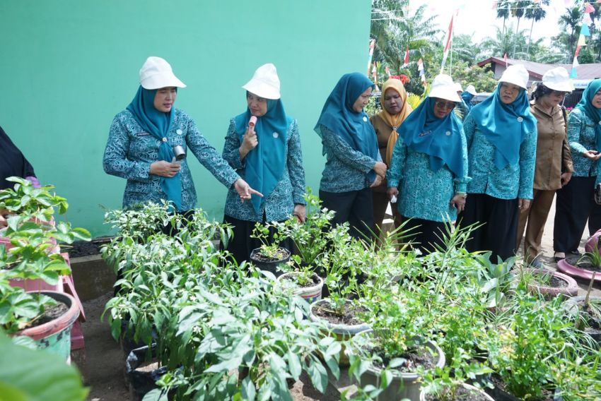 Ketua TP PKK Asahan Pastikan Kesiapan Desa Persatuan Hadapi Penilaian Lomba AKU HATINYA PKK Tingkat Sumut