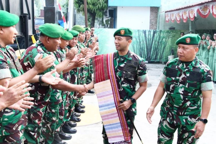 Dandim 0201/Medan bersama Ketua Persit  Kunjungi Markas Koramil 0201-11/MD