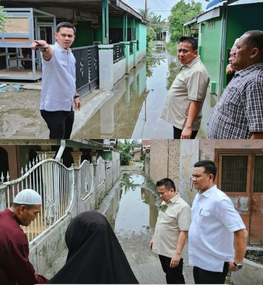 Kadis SDABMBK Khairul Azmi Tinjau Kondisi Jalan Drainase Bersama Wakil Ketua DPRD Kota Medan