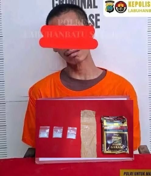 Polsek Torgamba Amankan ZAS, 1,7 Gram Barang Bukti Disita