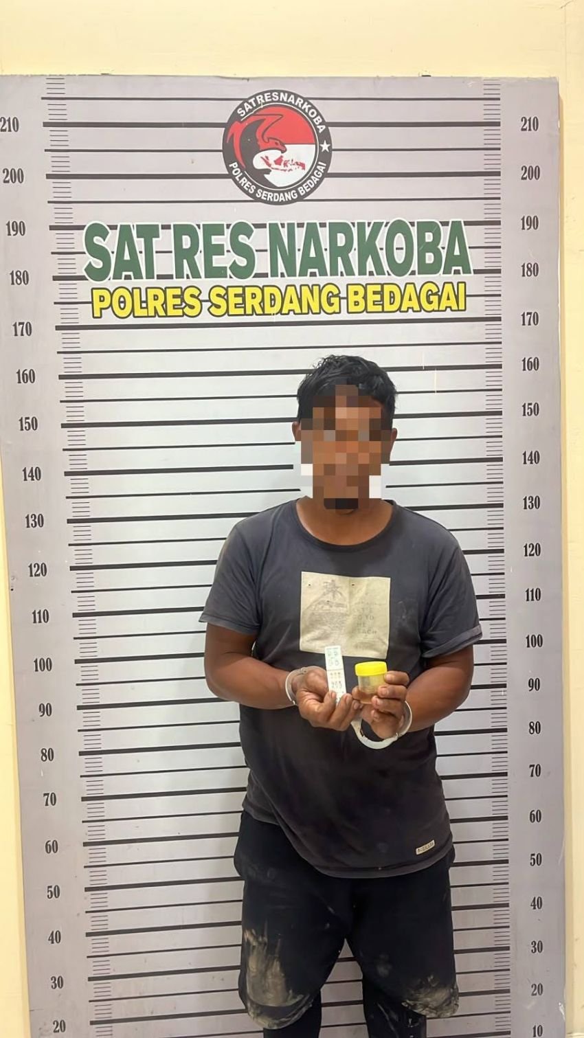 Polres Sergai dan Polsek Pantai Cermin Gerebek Sarang Narkoba di Kota Pari, Dua Pelaku Ditangkap