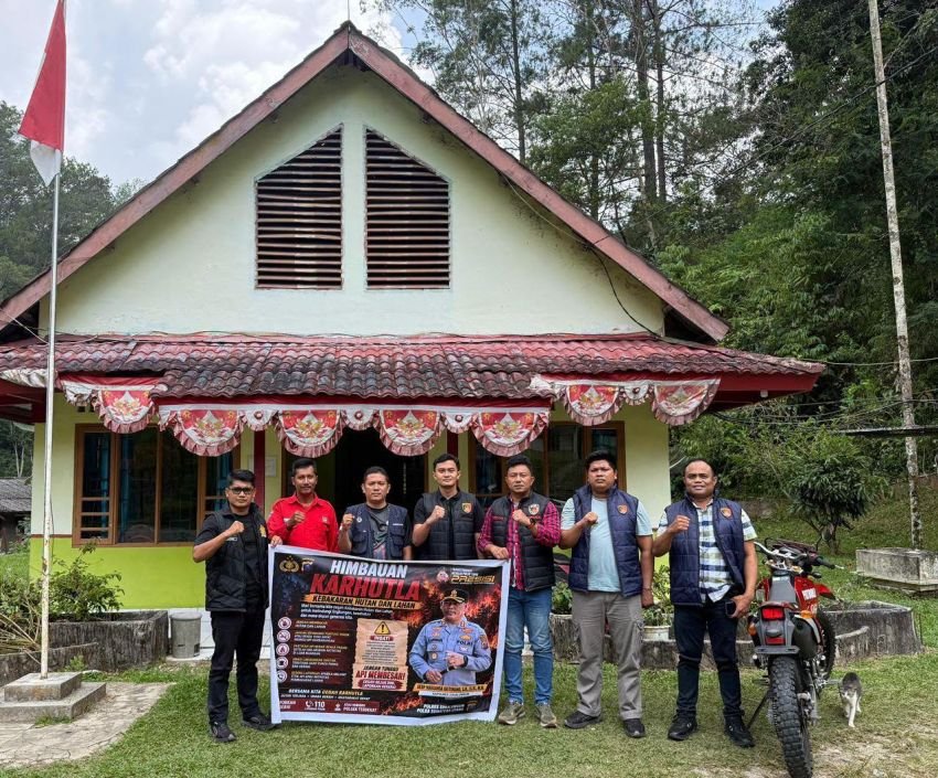 Cegah Api Sebelum Membesar, Sat Reskrim Polres Simalungun Gandeng Manggala Agni Sisir Kawasan Rawan Karhutla