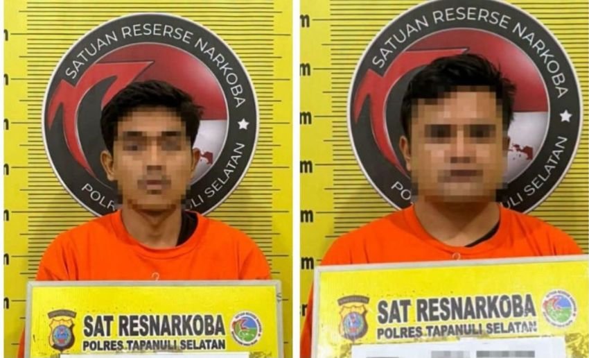 Polres Tapsel Ungkap Dugaan Peredaran Sabu dan Ganja, 2 Pria Ditangkap