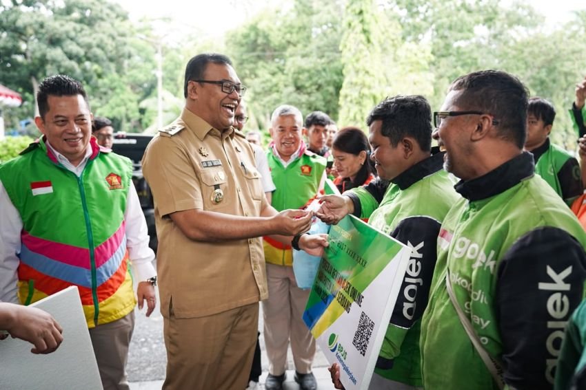 Pemkab Deli Serdang Beri Perlindungan BPJS Ketenagakerjaan Gratis untuk Pengemudi Ojol