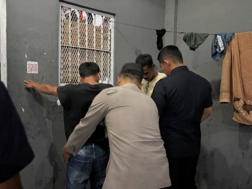 Rutan Humbahas Gelar Razia Gabungan Blok Hunian Bersama TNI-POLRI