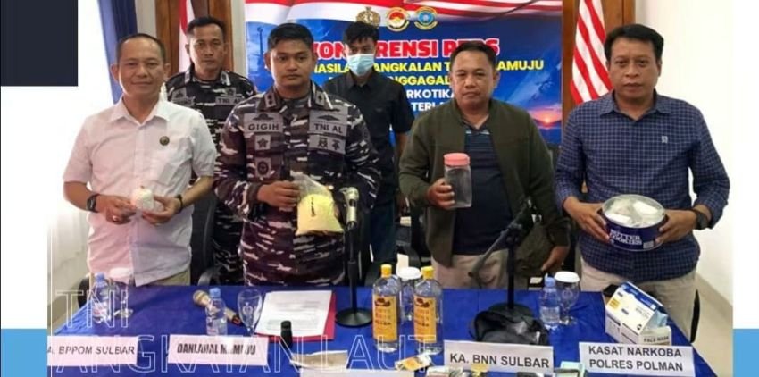 TNI AL Gagalkan Transaksi Narkoba, Ribuan Pil dan Barang Terlarang Diamankan