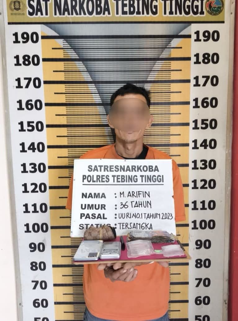 Satresnarkoba Polres Tebing Tinggi Amankan 12,13 Gram di Paya Pasir