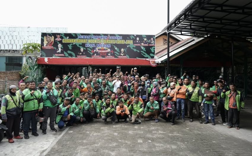 Isu Bentrok dengan Ojol Dipastikan Hoaks, GRIB Jaya Medan: Kami Rutin Sediakan Makan Gratis Tiap Hari
