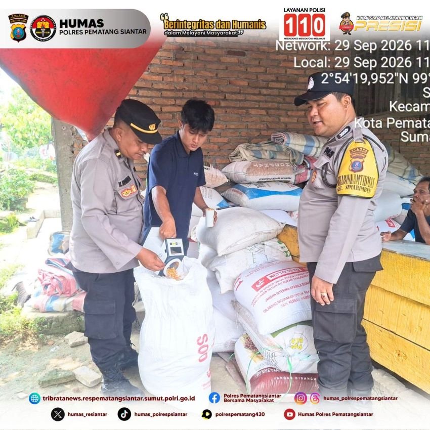 Polres Pematangsiantar Serahkan Jagung 5,6 Ton ke Bulog, Dukung Program Ketahanan Pangan