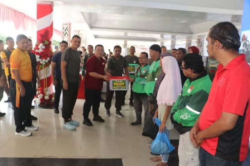 Wesly Silalahi Hadiri Baksoskes Sambut HUT ke-81 TNI di Wilayah Kodim 0207/Simalungun