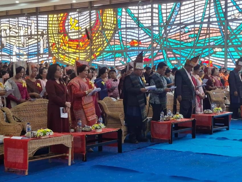 Wali Kota Wesly Diwakili Sekda Junaedi Hadiri Pesta Olob-Olob GKPS Resort Siantar III