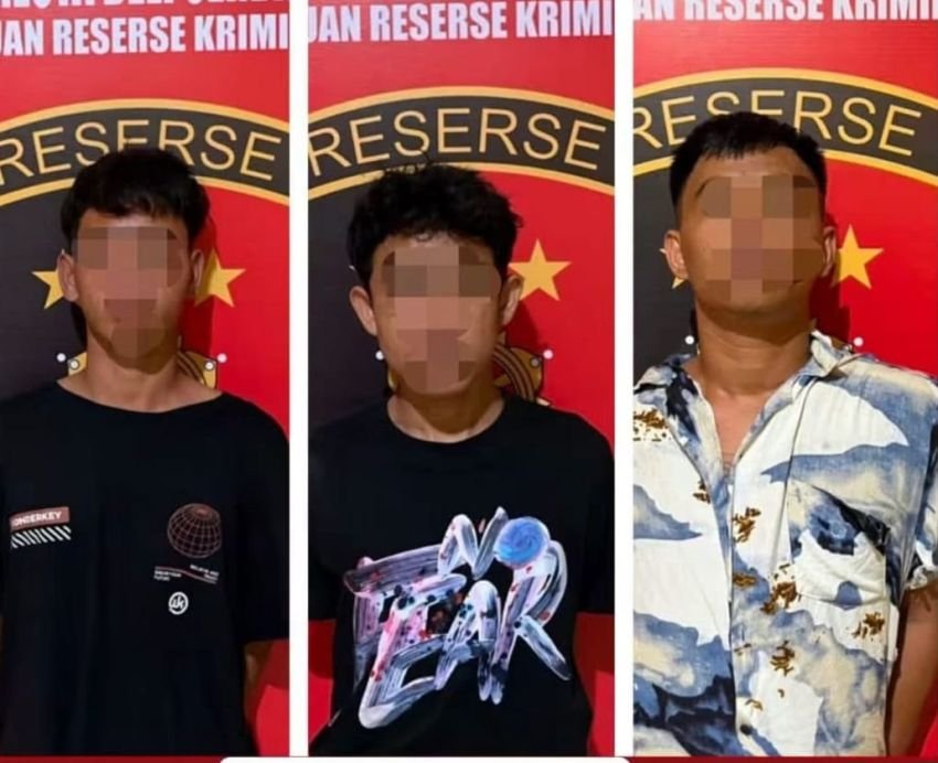 3 Terduga Pelaku Curanmor di Deli Serdang Ditangkap, Diburu Hingga Tanah Karo