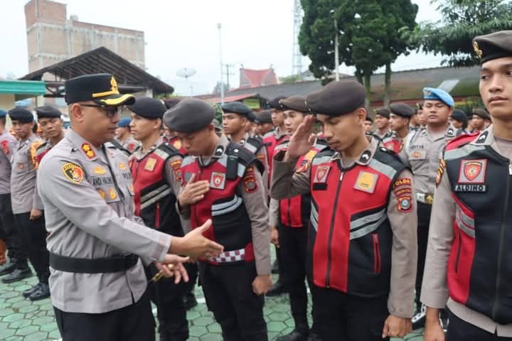 Kapolres Karo Lepas Personel BKO, Tapi Penanganan Erupsi Sinabung Tetap Siaga
