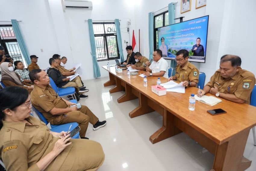 Dinas Kominfo Pematangsiantar Bahas Rancangan Perwa Penyelenggaraan Pematangsiantar Smart City