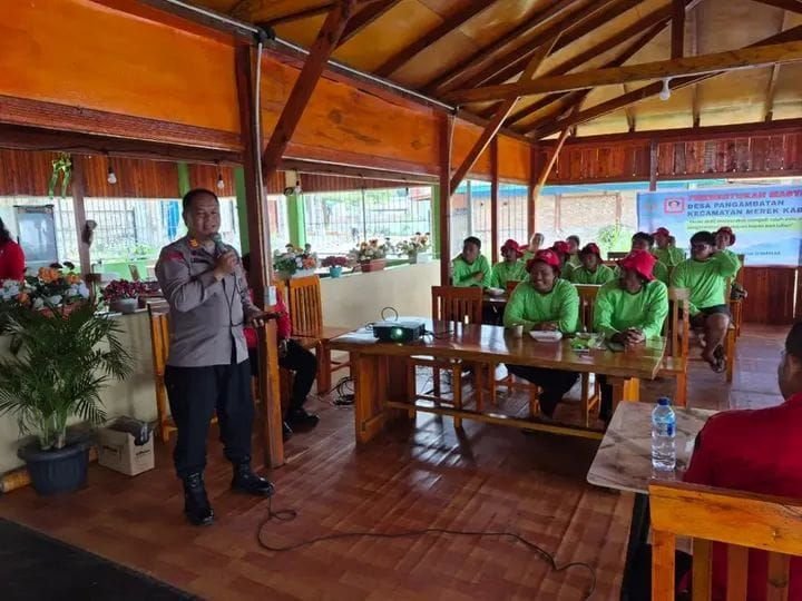 Polsek Tigapanah Sosialisasi Pencegahan Karhutla dan Pembentukan Warga Peduli Api
