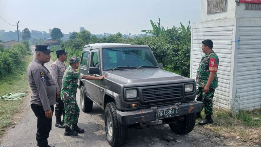 TNI Polri Perketat Penjagaan Zona Merah Gunung Sinabung