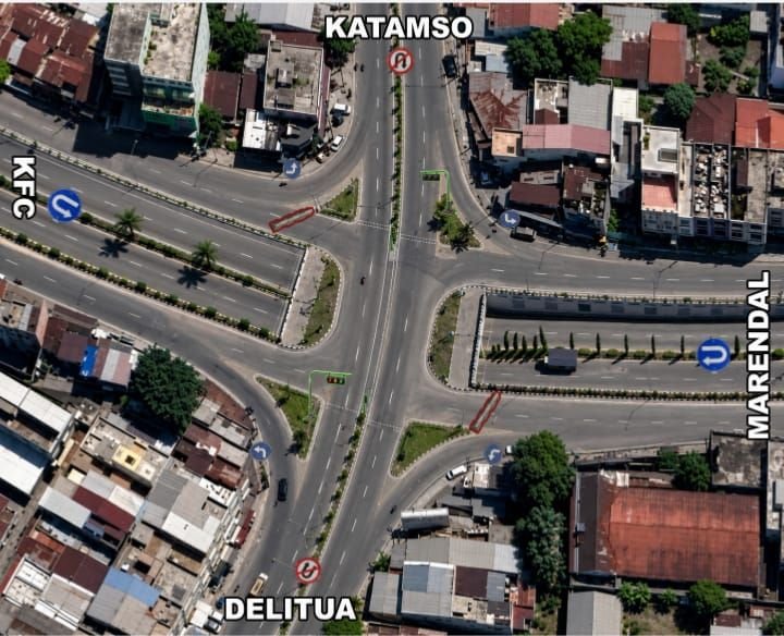 Warga Katamso Serukan Buka Cross Barrier di Persimpangan Underpass Titi Kuning
