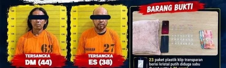 Satresnarkoba Polres Karo Amankan Dua Pria, Sabu 1,76 Gram Disita