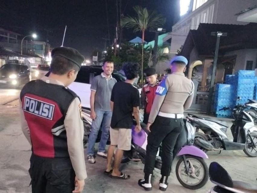 Polres Tapteng Gencarkan Patroli Blue Light Cegah Kejahatan 3C dan Geng Motor