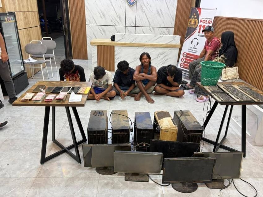 Jatanras Polres Asahan Ungkap Praktik Judi Online, 8 Orang Diamankan