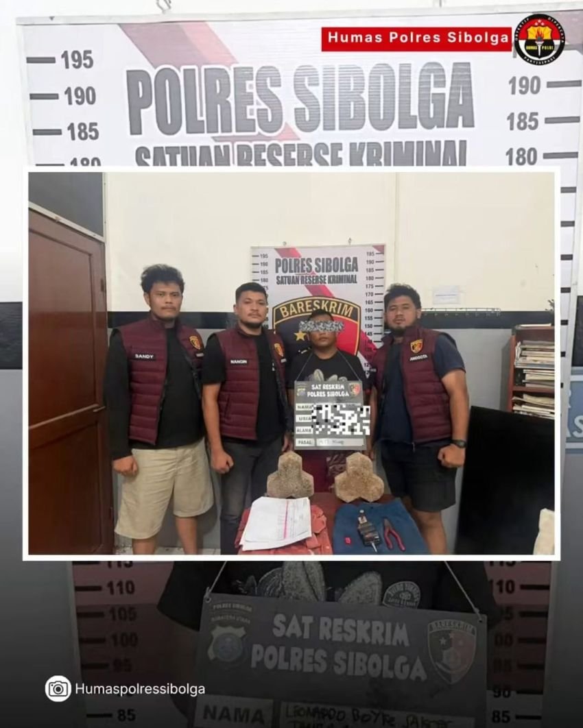 Polisi Bekuk Maling Kabel Anti Petir Milik Stasiun Radio Pantai Sibolga
