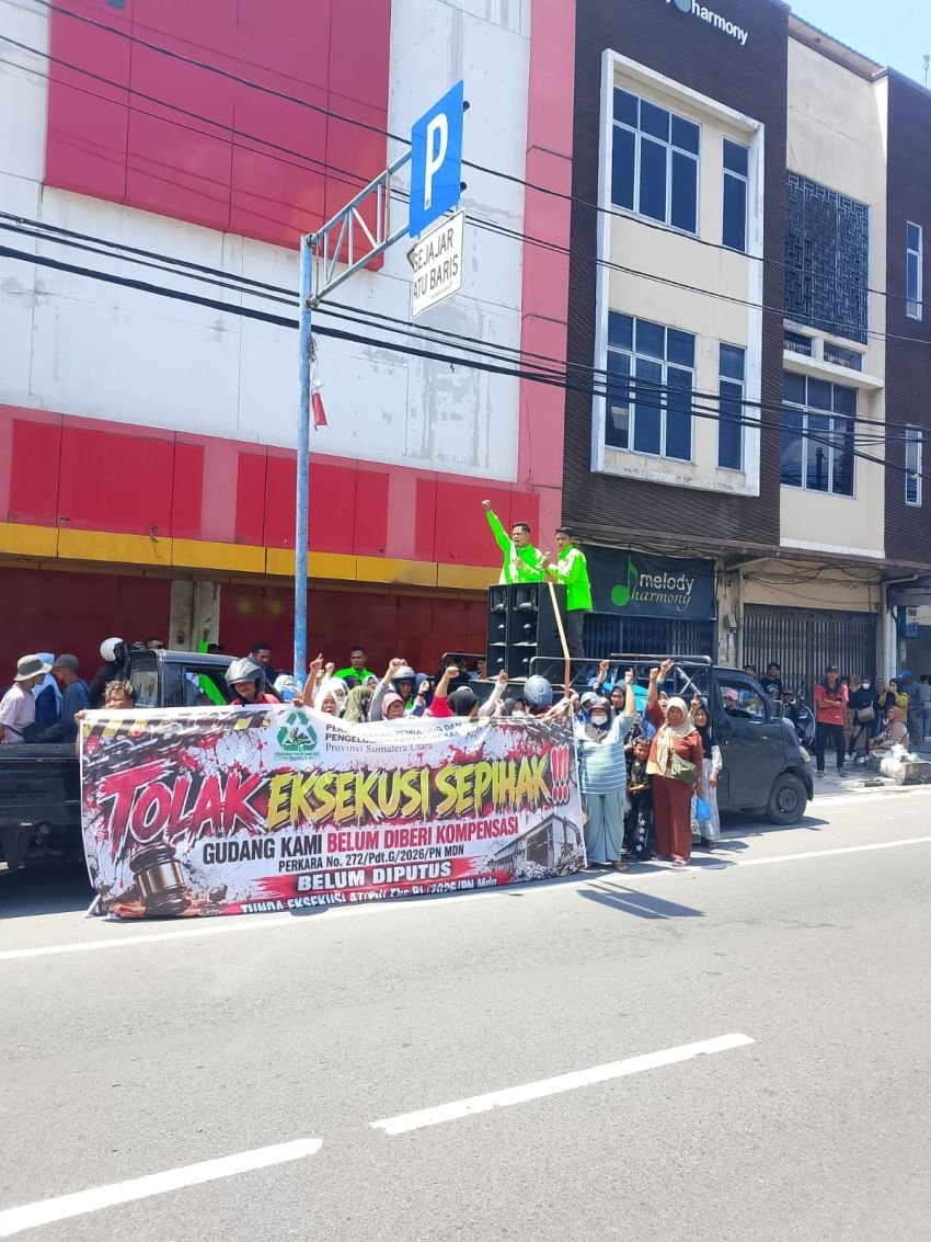 Tolak Eksekusi Sepihak PN Medan, Persaudaraan Pemulung Gelar Aksi dan Minta Perlindungan Hukum
