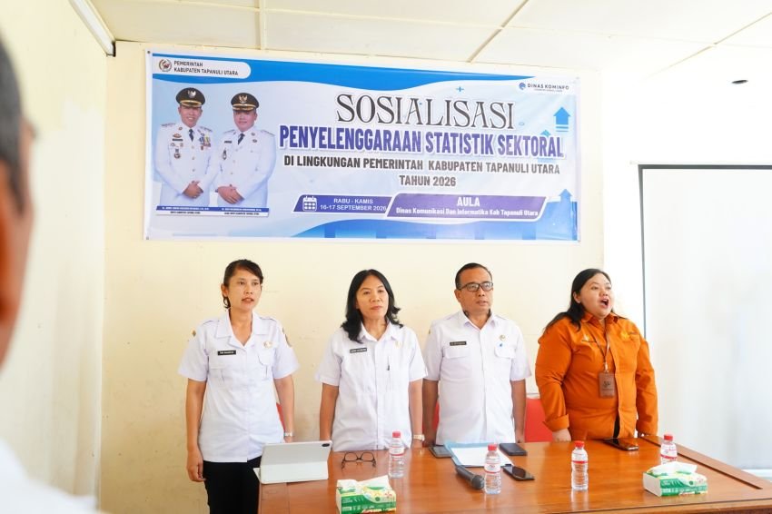 Tingkatkan Kualitas Data Pembangunan, Pemkab Taput Gelar Sosialisasi Penyelenggaraan Statistik Sektoral &lrm;