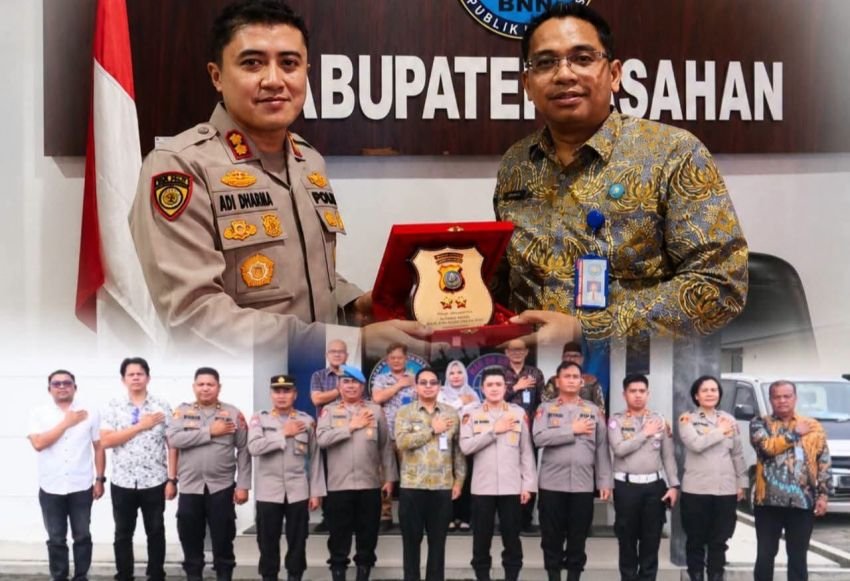 Perkuat Sinergitas Pemberantasan Narkoba, Kapolres Asahan Silaturahmi ke BNNK Asahan