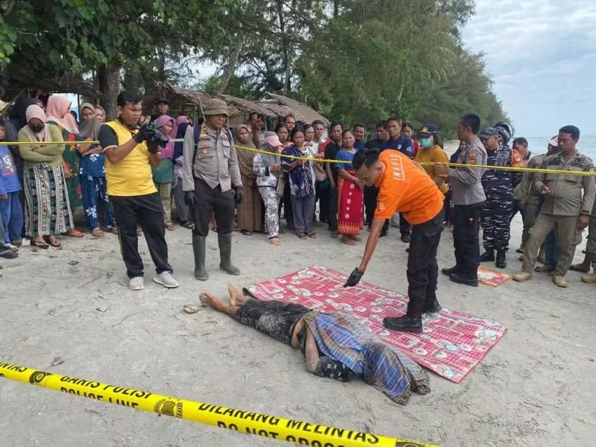 Penemuan Jasad Peternak Kerbau di Pantai Binasi Tapteng: Diduga Kecelakaan Tunggal lalu Terseret Air Pasang