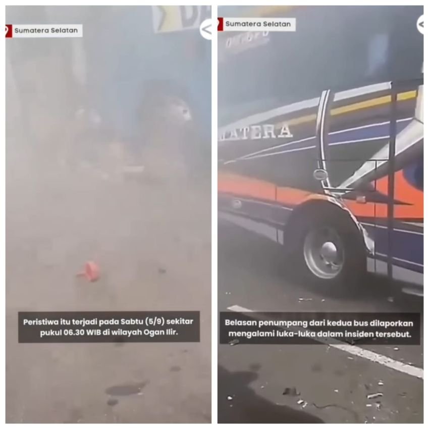 Bus ALS dan Damri Tabrakan di Tol Palindra Palembang, Belasan Penumpang Luka-luka
