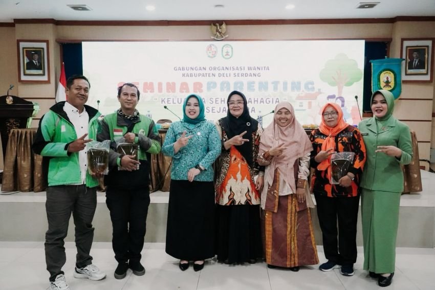 Sinergi Wujudkan Keluarga Sehat dan Sejahtera, GOW Deli Serdang Gelar Seminar Parenting Bersama Pengemudi Ojol dan Kader
