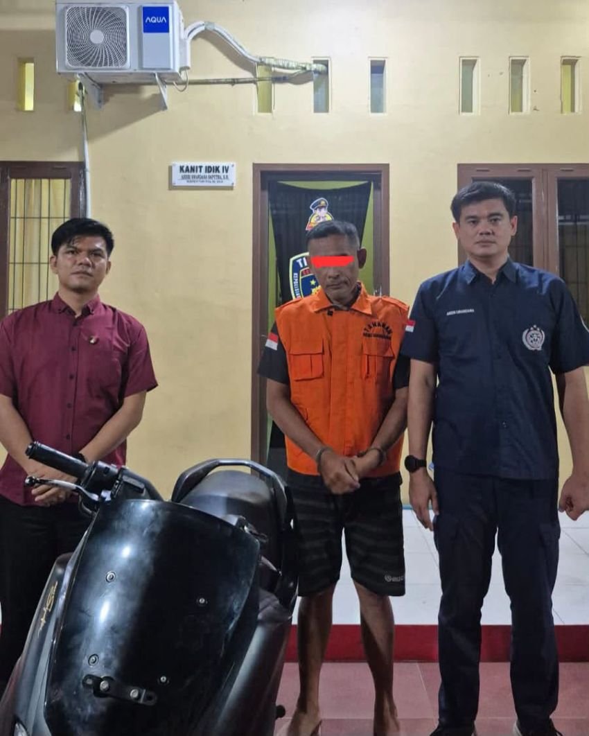 Pria di Tapteng Ditangkap Polisi Usai Rampas Motor Warga