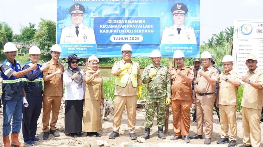 Kampung Nelayan Merah Putih Kedua Dibangun di Klambir