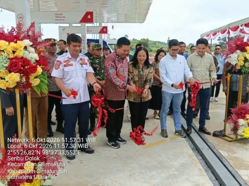 SPBU Baru di Bandar Hinalang Diresmikan, Danramil Purba Dorong Kehadiran Layanan Publik