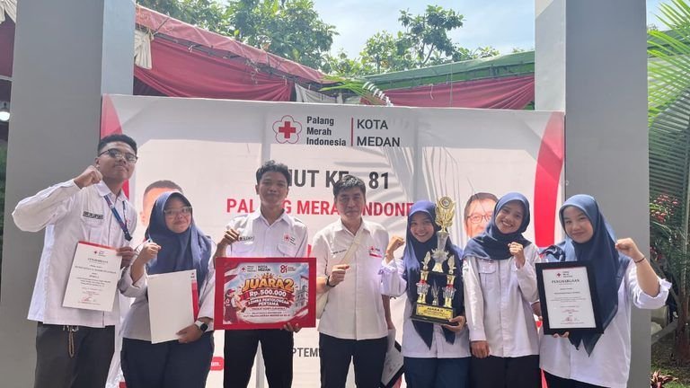 KSR PMI UINSU Medan Raih Juara II Lomba Pertolongan Pertama Se-Kota Medan