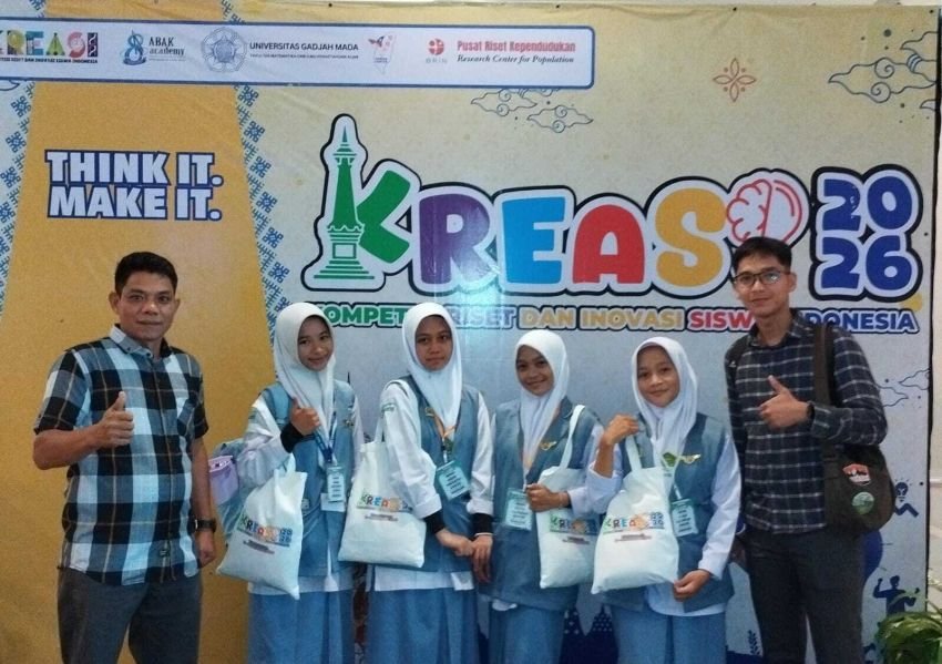 Prestasi Gemilang, Tim Riset MAN 1 Padangsidimpuan Raih Medali Perak Ajang Kreasi 2026 di Yogyakarta