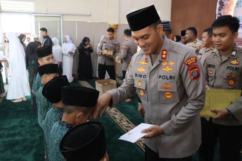 Kapolres Binjai AKBP R. Bimo Moernanda Syukuran dan Doa Bersama Anak Yatim